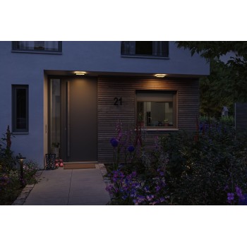 Sienas gaismeklis Lamina Backlight 14,5 W, draudzīgs kukaiņiem, ar kustības sensoru, melns